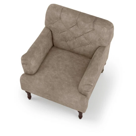 Budget 🌟 Furniture Of America Purani Tufted Wide Accent Chair With T-cushion Brown 😉 - Image 3