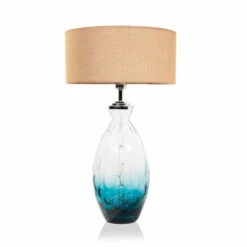 Cheapest 🧨 Furniture Of America The Curated Nomad Hermann Contemporary Aquamarine Table Lamp ⭐