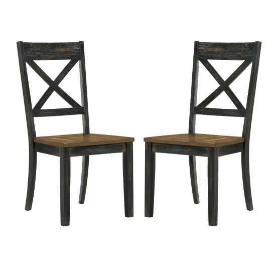 Buy 👍 Furniture Of America Teasdale Farmhouse Wood Flip Top 6-Piece Dining Table Set Antique Oak 👏 - Image 7