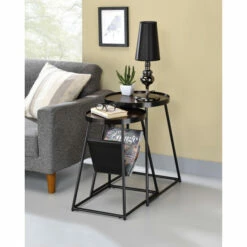 Best Pirce β Furniture Of America Leestra Modern Matte Black 20-inch Nesting Tables β€οΈ
