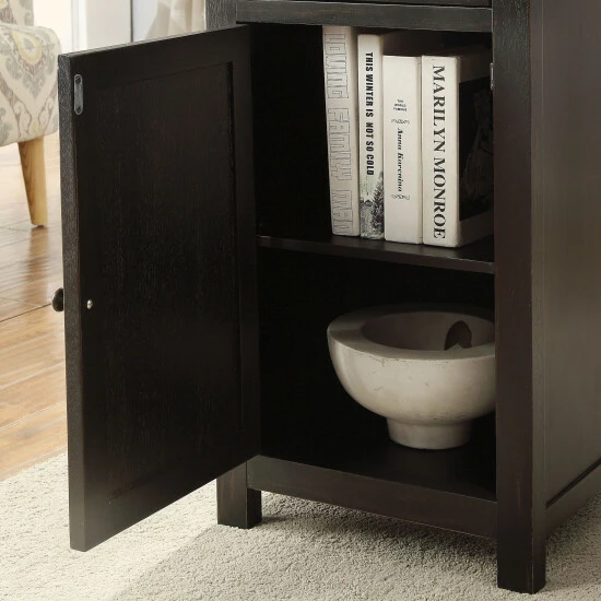 Best Sale 😀 Furniture Of America Kae Vintage 17-inch Solid Wood 1-drawer Side Table Antique White 👏 - Image 3