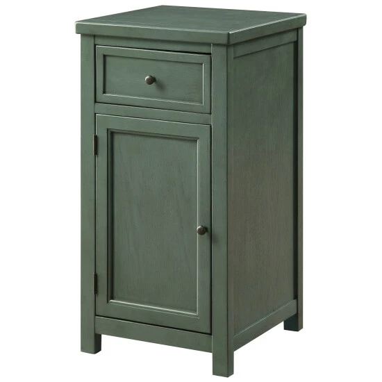 Best Sale 😀 Furniture Of America Kae Vintage 17-inch Solid Wood 1-drawer Side Table Antique White 👏 - Image 5