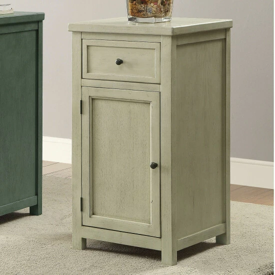 Best Sale 😀 Furniture Of America Kae Vintage 17-inch Solid Wood 1-drawer Side Table Antique White 👏 - Image 7