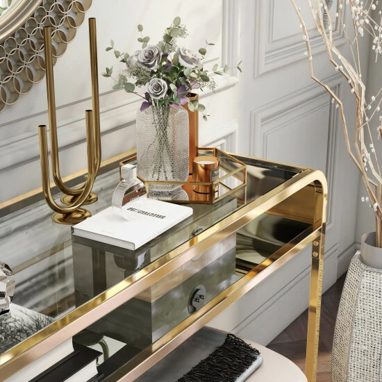 Coupon ⭐ Furniture Of America Watler Contemporary 46-inch 1-shelf Sofa Table Silver 💯 - Image 3