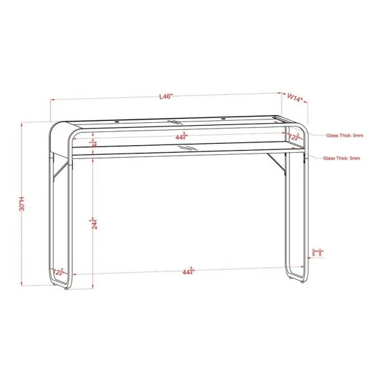 Coupon ⭐ Furniture Of America Watler Contemporary 46-inch 1-shelf Sofa Table Silver 💯 - Image 8