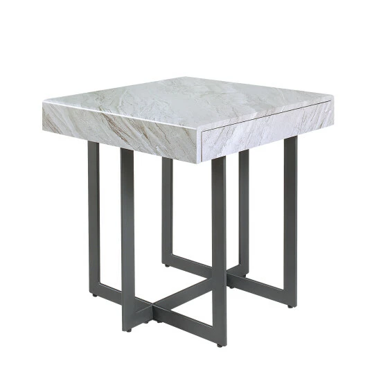 Hot Sale 💯 Granala Faux Marble 3pc Table Set With Drawers By Furniture Of America 🧨 - Image 6