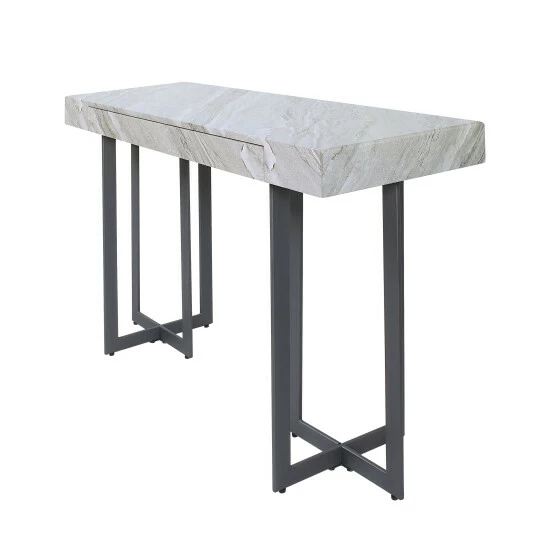 Hot Sale 💯 Granala Faux Marble 3pc Table Set With Drawers By Furniture Of America 🧨 - Image 8