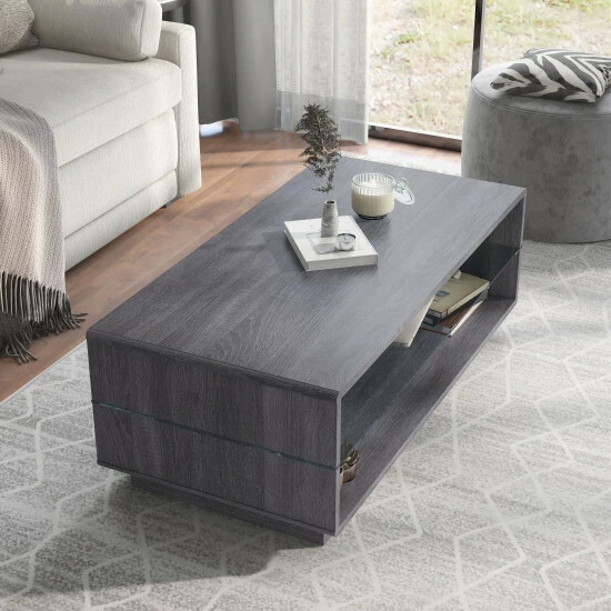 New 🎉 Furniture Of America Jessica 3-piece Coffee And End Table Set Distressed Grey 🔥 - Image 7