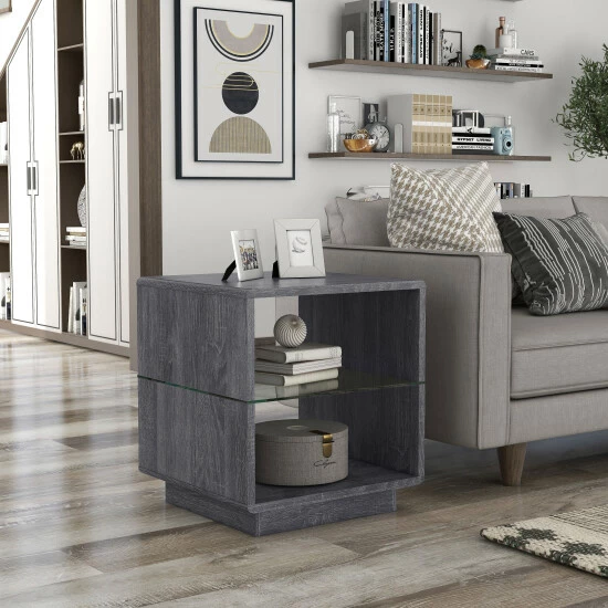 New 🎉 Furniture Of America Jessica 3-piece Coffee And End Table Set Distressed Grey 🔥 - Image 8