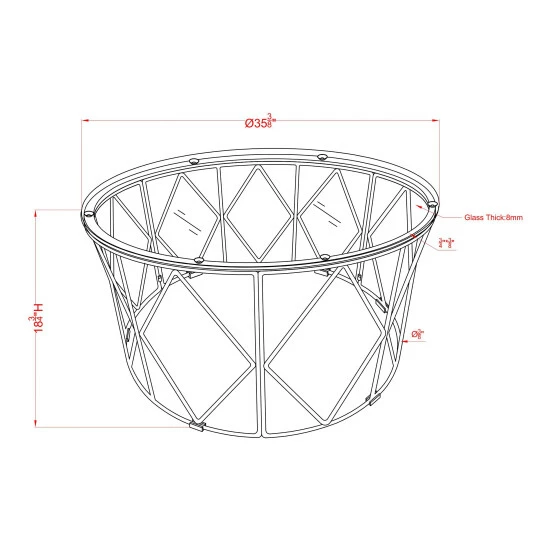 Brand new 🌟 Furniture Of America Eila Contemporary 35-inch Round Glass Coffee Table 🧨 - Image 5