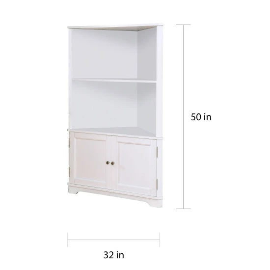 Wholesale 🔔 Furniture Of America Varl Contemporary Solid Wood Corner Bookshelf Espresso 🔥 - Image 3