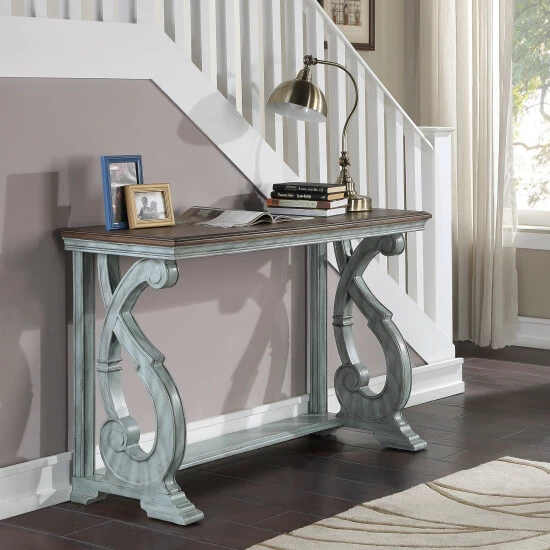 Best reviews of 🎉 Furniture Of America Roah Farmhouse Blue 3-piece Coffee Table Set 🔥 - Image 6