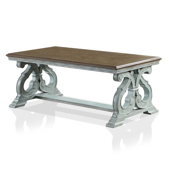 Best reviews of 🎉 Furniture Of America Roah Farmhouse Blue 3-piece Coffee Table Set 🔥 - Image 7