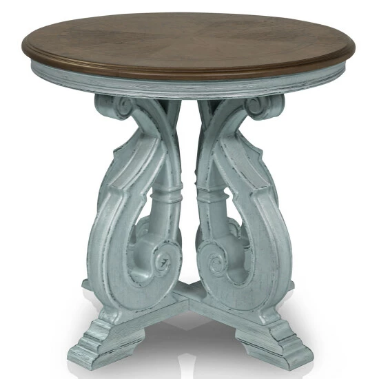 Best reviews of 🎉 Furniture Of America Roah Farmhouse Blue 3-piece Coffee Table Set 🔥 - Image 8