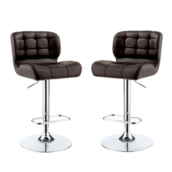Buy β Furniture Of America Beas Contemporary Swivel Bar Chair (Set Of 2) Black π - Image 3