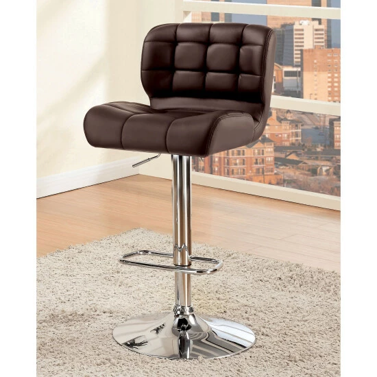 Buy β Furniture Of America Beas Contemporary Swivel Bar Chair (Set Of 2) Black π - Image 4