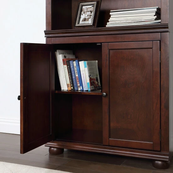 Top 10 👏 Omni Transitional 3-Shelf Bookcase With Cabinet By Furniture Of America Espresso 👍 - Image 5