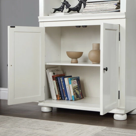 Top 10 👏 Omni Transitional 3-Shelf Bookcase With Cabinet By Furniture Of America Espresso 👍 - Image 6