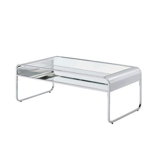 Coupon 🔥 Furniture Of America Watler Contemporary 48-inch 1-shelf Coffee Table Silver 👏 - Image 5