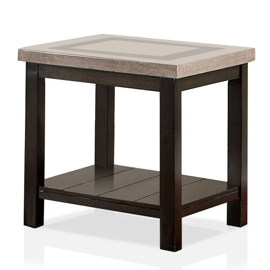 Best reviews of 🧨 Furniture Of America Elga Transitional Walnut 22-inch Side Table ❤️ - Image 2