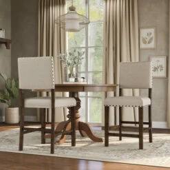 Flash Sale π Furniture Of America Verdorn Farmhouse Counter Height Chairs, Set Of 2 β€οΈ