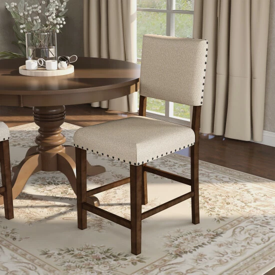 Flash Sale π Furniture Of America Verdorn Farmhouse Counter Height Chairs, Set Of 2 β€οΈ - Image 2