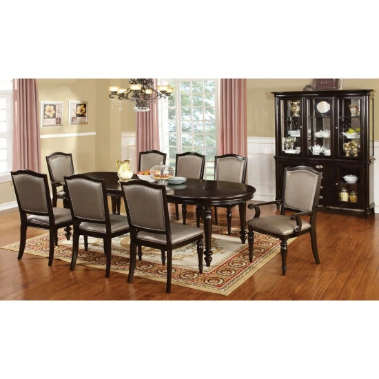 Budget π Furniture Of America Path Modern Walnut Faux Leather Arm Chairs (Set Of 2) Tan π - Image 2