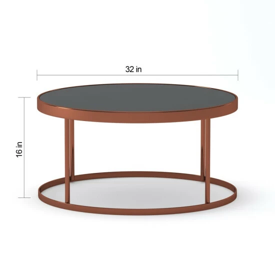 Deals ⌛ Furniture Of America Rosina Contemporary Rose Gold 32-inch Coffee Table 😀 - Image 5