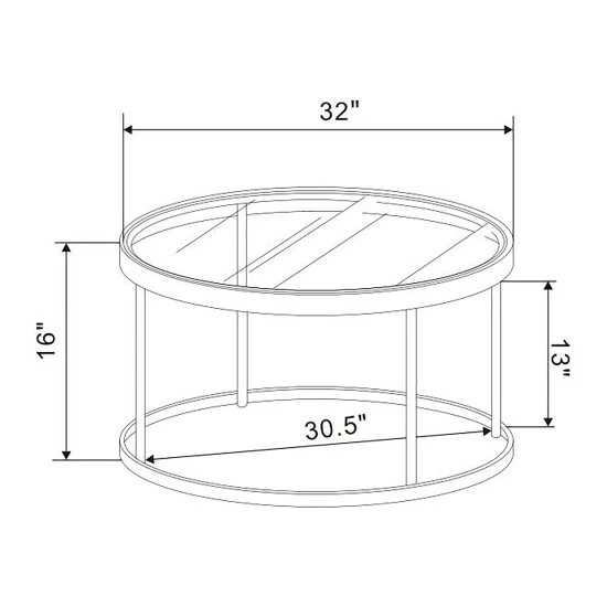 Deals ⌛ Furniture Of America Rosina Contemporary Rose Gold 32-inch Coffee Table 😀 - Image 6