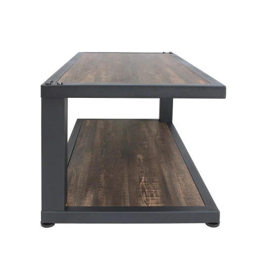Coupon 🤩 Furniture Of America Farrow Dark Walnut & Sand Black Accent Tables Set ⭐ - Image 5
