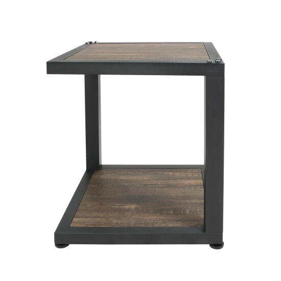 Coupon 🤩 Furniture Of America Farrow Dark Walnut & Sand Black Accent Tables Set ⭐ - Image 8