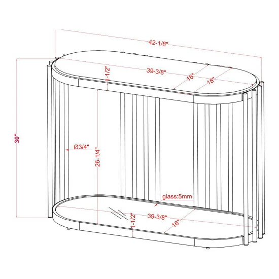 Wholesale ✨ Furniture Of America Roberts Brass & White Faux Marble Drum Sofa Table 🎁 - Image 7