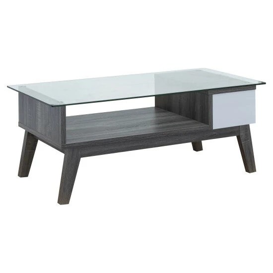 Wholesale 😀 Furniture Of America Oslo Contemporary 47-inch 1-shelf Coffee Table Distressed Walnut/black 👏 - Image 8