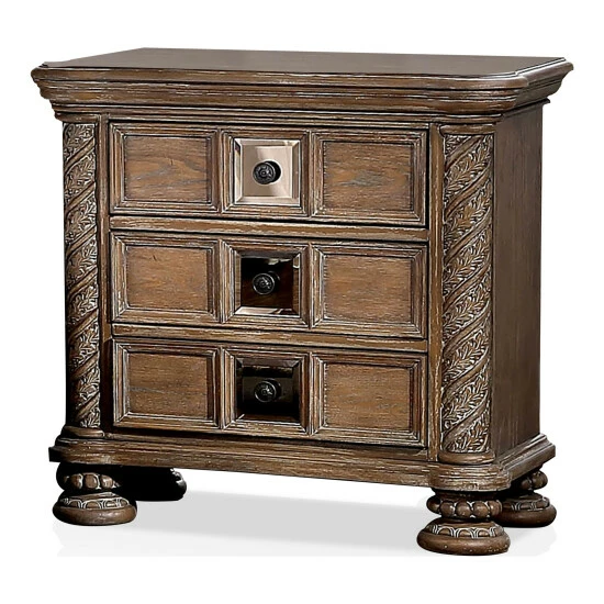 Best reviews of 🛒 Furniture Of America Cimarron Transitional Natural 3-drawer Nightstand 🔔 - Image 2