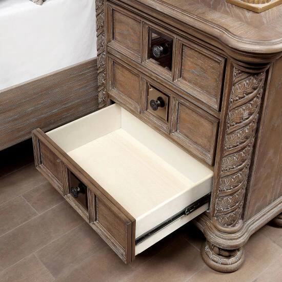 Best reviews of 🛒 Furniture Of America Cimarron Transitional Natural 3-drawer Nightstand 🔔 - Image 4