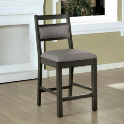 Best deal 🥰 Furniture Of America Bjoro Grey Counter Height Chairs (Set Of 2) 👏