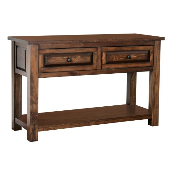 Coupon ๐ Furniture Of America Caen Walnut 48-inch Solid Wood 1-shelf Sofa Table ๐ - Image 3