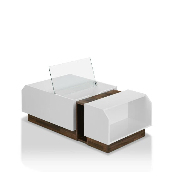 Wholesale 😀 Furniture Of America Podd Contemporary White 49-inch 3-shelf Coffee Table 🎉 - Image 6
