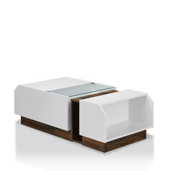 Wholesale 😀 Furniture Of America Podd Contemporary White 49-inch 3-shelf Coffee Table 🎉 - Image 8