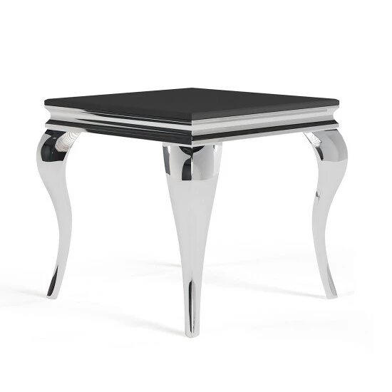 Brand new ✨ Kiermeyer Glam Glass 3-Piece Coffee Table Set By Furniture Of America Black/silver ✔️ - Image 7