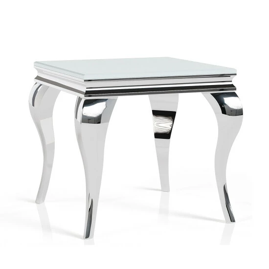 Brand new ✨ Kiermeyer Glam Glass 3-Piece Coffee Table Set By Furniture Of America Black/silver ✔️ - Image 8