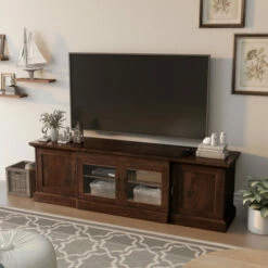 Top 10 🤩 Furniture Of America Bick 68-in. Multifunctional Storage TV Console Walnut 🎁
