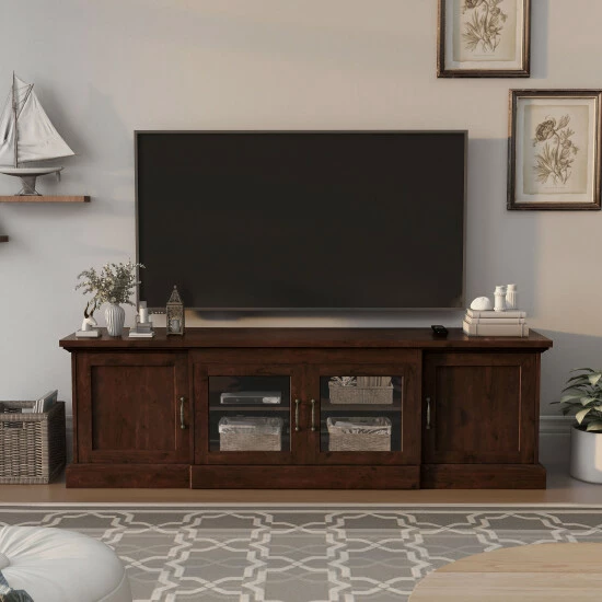 Top 10 π€© Furniture Of America Bick 68-in. Multifunctional Storage TV Console Walnut π - Image 3