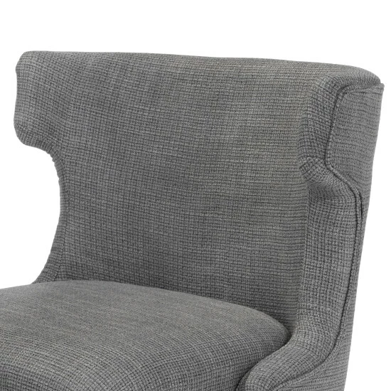 Cheapest ❤️ Furniture Of America Milton Grey Fabric Wingback Swivel Desk Chair 🧨 - Image 8