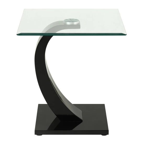 Cheap 😀 Cres Glam Glasstop 3-piece Coffee Table Set By Furniture Of America Black ✔️ - Image 4