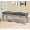 Promo ⌛ Furniture Of America Zeln Traditional Fabric Tufted Accent Bench Black ⌛