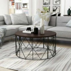 Hot Sale 🤩 Furniture Of America Brigid Modern 35-inch Round Coffee Table White ❤️