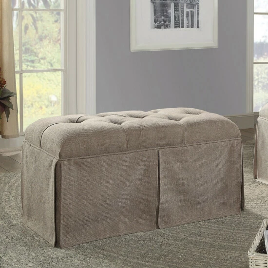 Promo ❤️ Furniture Of America Hald Traditional Solid Wood Storage Bench Blue 🥰 - Image 8