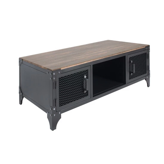 Deals 😀 Furniture Of America Conner Black & Dark Walnut Storage Accent Tables ⭐ - Image 4