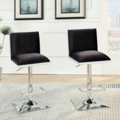 Best reviews of 🔔 Furniture Of America Hevi Contemporary Fabric Barstool (Set Of 2) Grey 👍